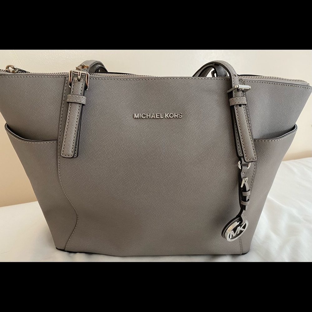 Michael Kors silver  tote bag